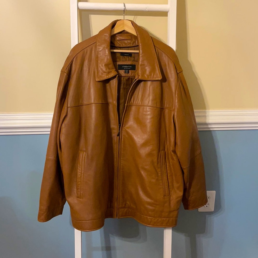 Men’s Claiborne Lambskin Leather Jacket